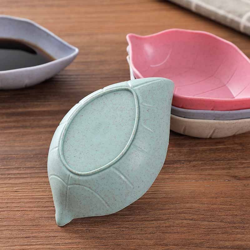 Leaf dipping sauce dish Japanese condiments placement plate catering…