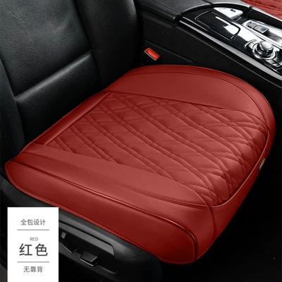 Seat cushion, seat cover | Half-surround Cushion Three-piece Leather - diamond-half-encircled-red