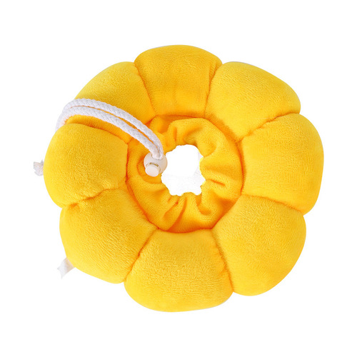 Elizabeth Circle Sunflower Filled Cotton Anti-licking Donut Cat Collar Pet Shame Circle Anti-Bite Cat Collar Wholesale