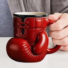不锈钢杯子咖啡杯树脂工艺品桌面摆件马克杯稀奇古怪拳击手套跨境