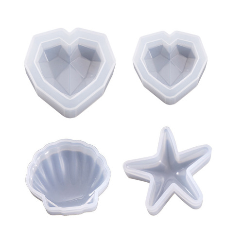 35 silicone molds for stones, fake mountain peaks, shells, peach hearts, love-shaped clouds, vertebral bodies, coral ornaments, silicone molds