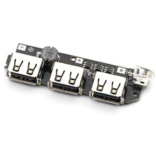 3USB �Ƅ��Դ�·�� 5V2.1A����ģ�K/DIY��늌��·/18650�늳�