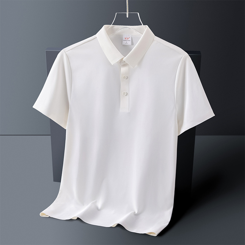 Camisetas POLO de alta gama sin costuras, absorbentes del sudor y transpirables, con LOGO impreso personalizado, ropa de trabajo para oficina corporativa, ropa de trabajo hecha a medida
