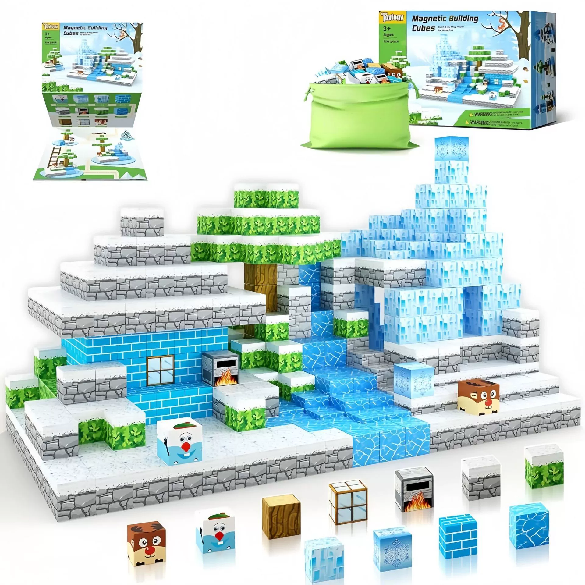 Magnetic constructor, set, children's smart toy, (Cross-border trading)