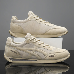 2024 New Forrest Gump Running Shoes Spring Korean Style Sports Casual Shoes Men's Sneakers Retro Waff Forrest Gump Trendy Shoes