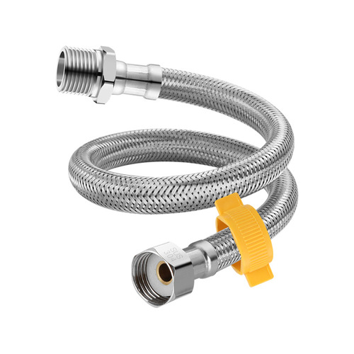 304 stainless steel braided explosion-proof hose 4 minutes inner and outer wire extension tube toilet basin water heater faucet extension tube