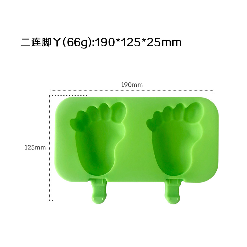 Molde de helado casero helado pudín elíptico helado viejo helado molde de helado con palo y cubierta en stock