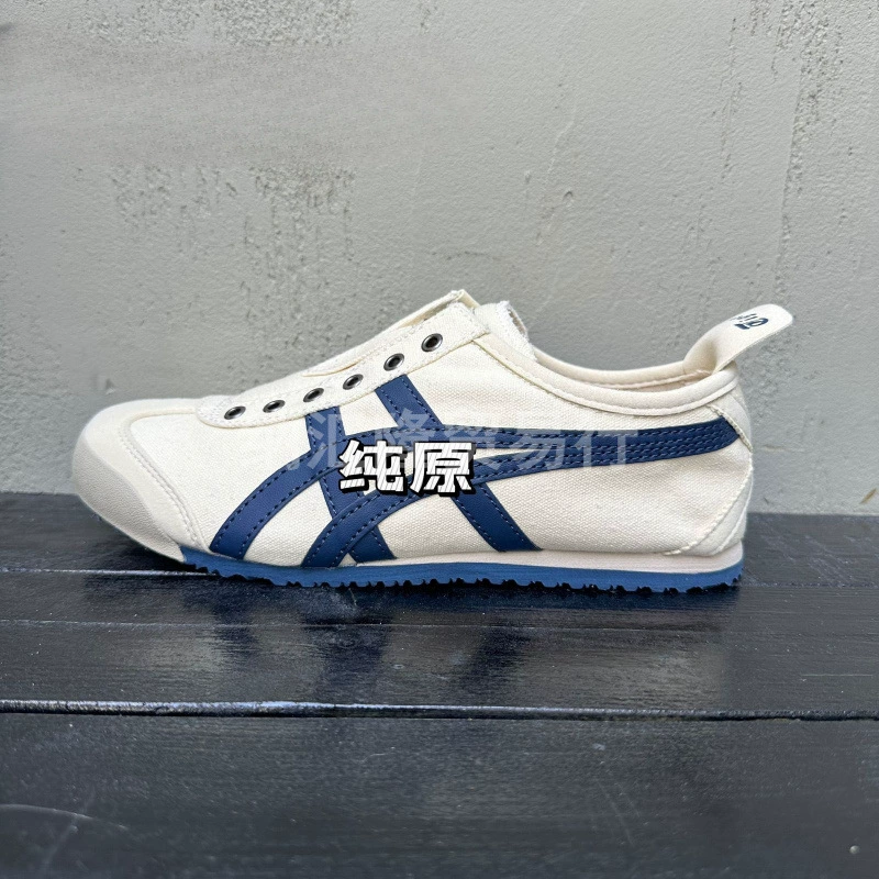 Юношеские чистые оригинальные летние кеды Onitsuka Tiger из холста для мужчин и женщин, дышащие ленивые спортивные и прогулочные кроссовки