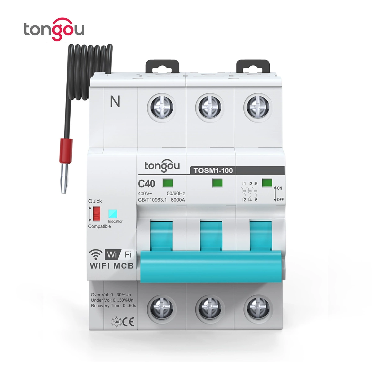 Граффити WiFi Smart Автоматический выключатель пустой 3P мобильный телефон беспроводной пульт дистанционного управления переключатель перегрузки через границу