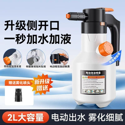 Kettle High Pressure Air Pressure Sprayer – Car cleaning tools - 2l-electric-watering-can-white