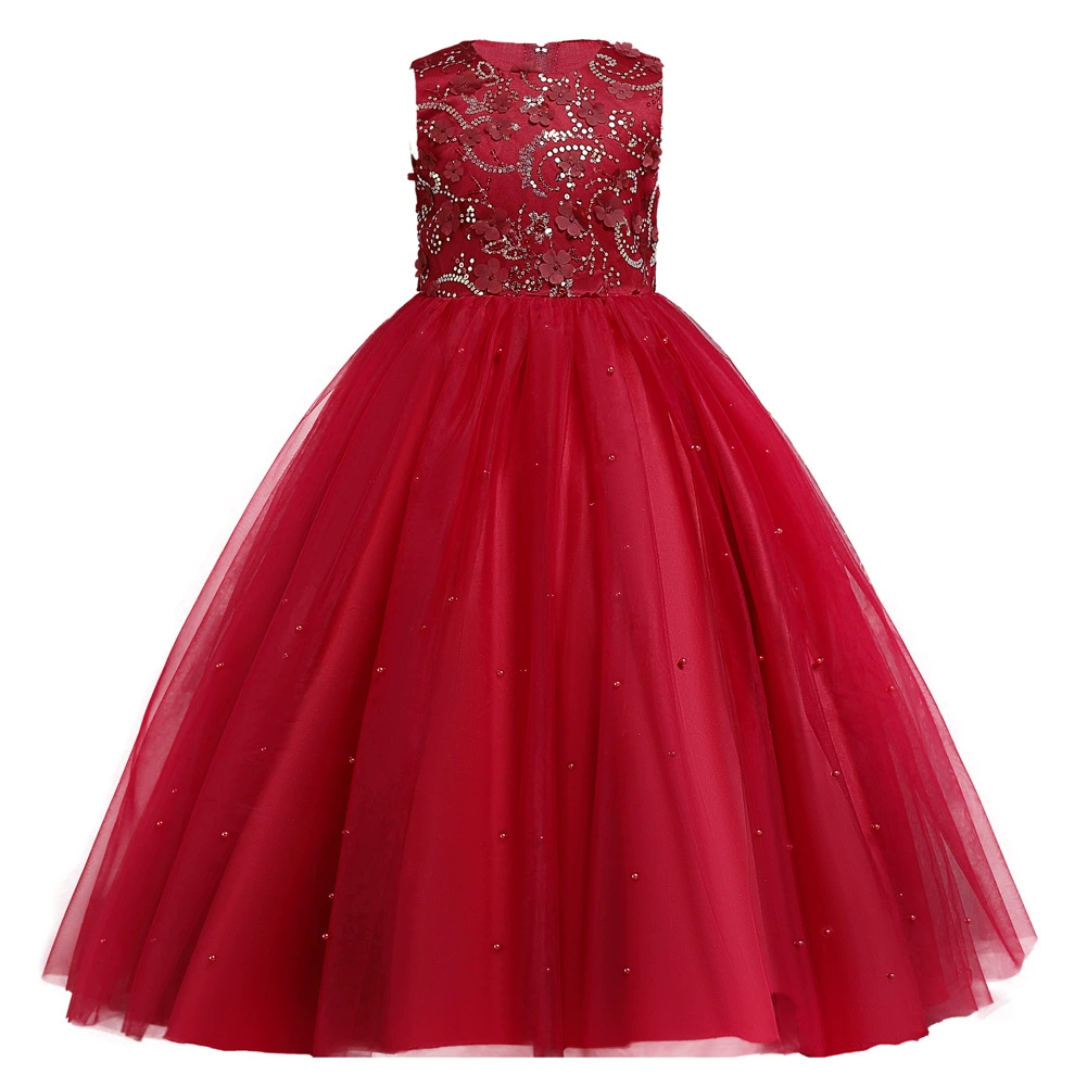 Children's wedding dress, small princess costume, evening dress, tutu skirt, European style