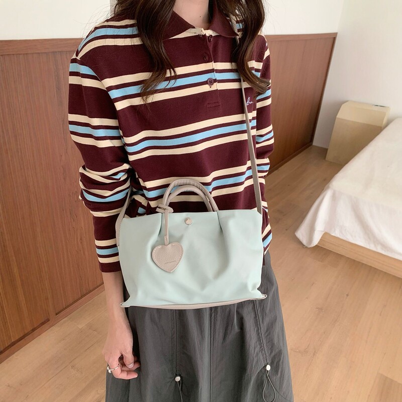Japanese Anell* Rakuten 26 Models Runaway-Style Nylon Double-Sided Color-Blocking Cloud Bag Lightweight Crossbody Shoulder Bag Japanese Anell* Rakuten 26 Models Runaway-Style Nylon Double-Sided Color-Blocking Cloud Bag Lightweight Crossbody Shoulder Bag