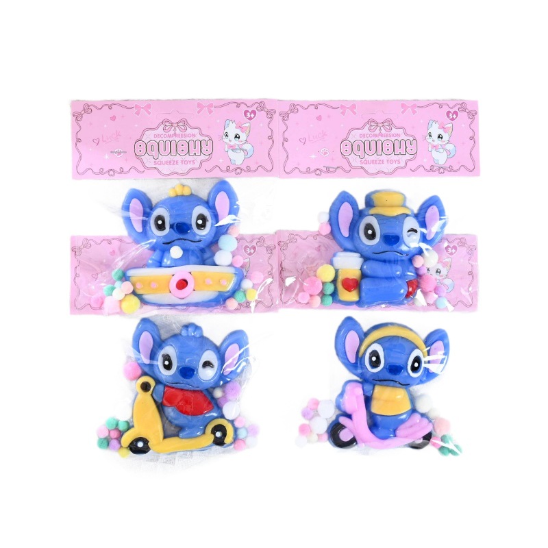 Niños pellizco juguetes de alto valor facial Stitch barro sensación creativa pellizco rebote lento juguetes de ventilación de descompresión