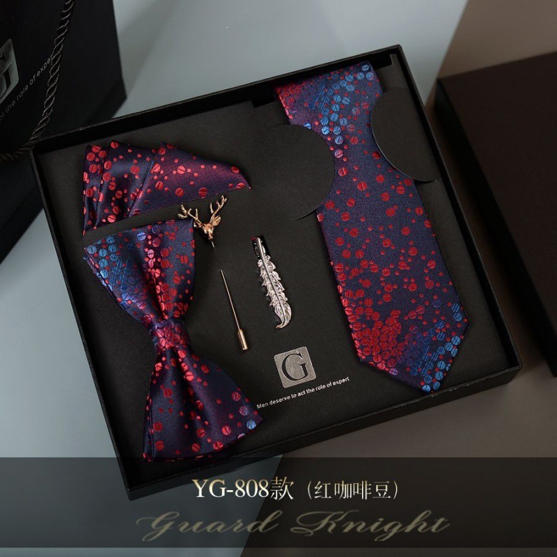 Caja de regalos de boda de novio formal europeo y americano corbata casual coreana para niños regalos de San Valentín sin golpear image 18