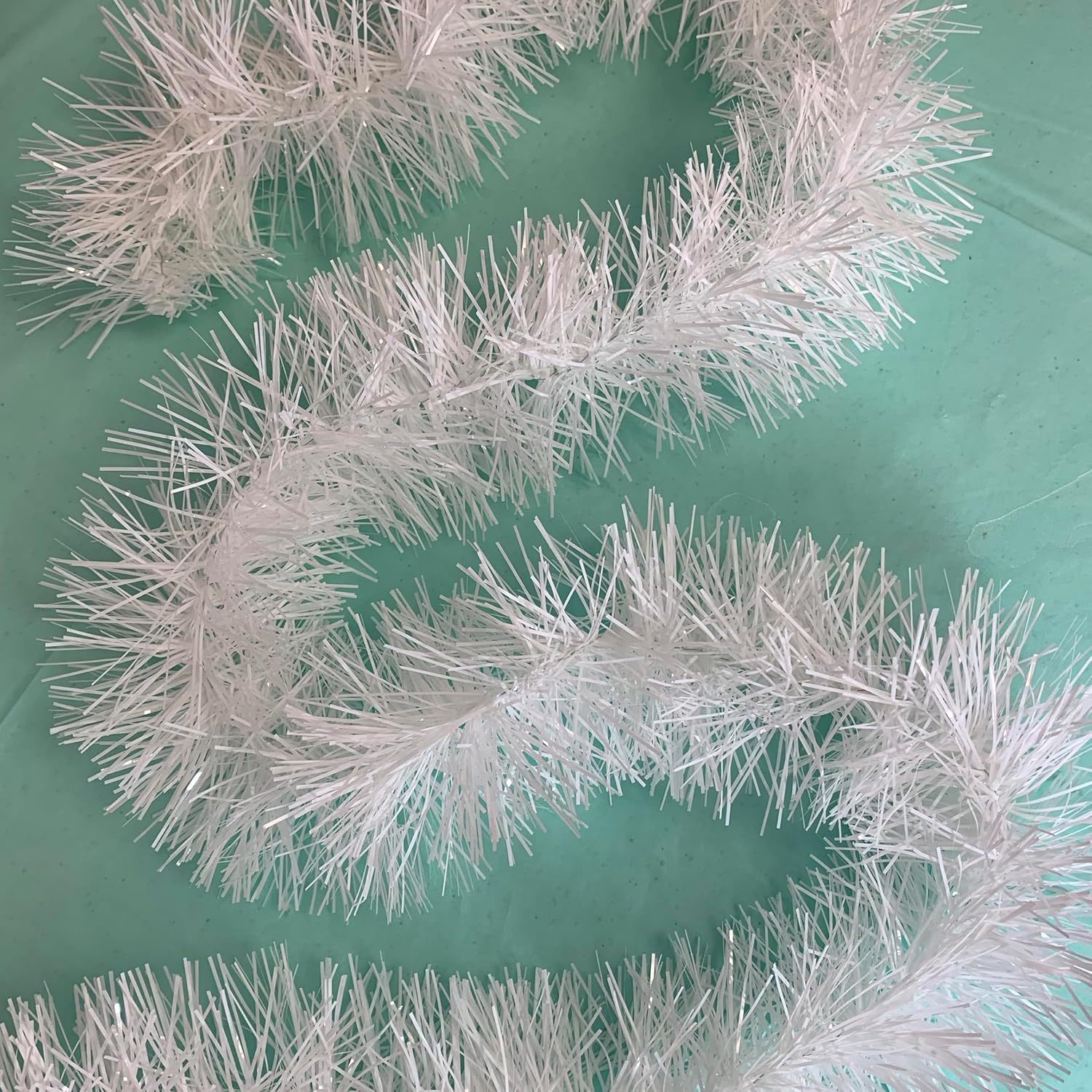 2米圣诞装饰白色毛条 雪花彩条 拉花 节日布置彩带批发跨境代发详情7