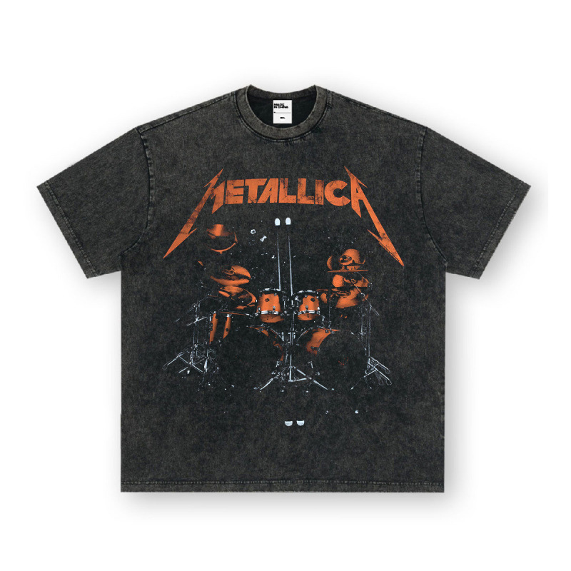 NIRVANA ロックアメリカン 3D デジタルプリントレトロ半袖 T シャツクロスボーダープリントアメリカンファッションヴィンテージ模造綿|undefined
