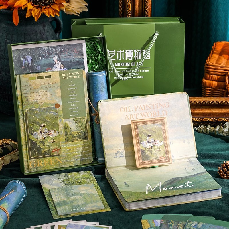 Retro museum, high quality gift box, stationery, set, Birthday gift