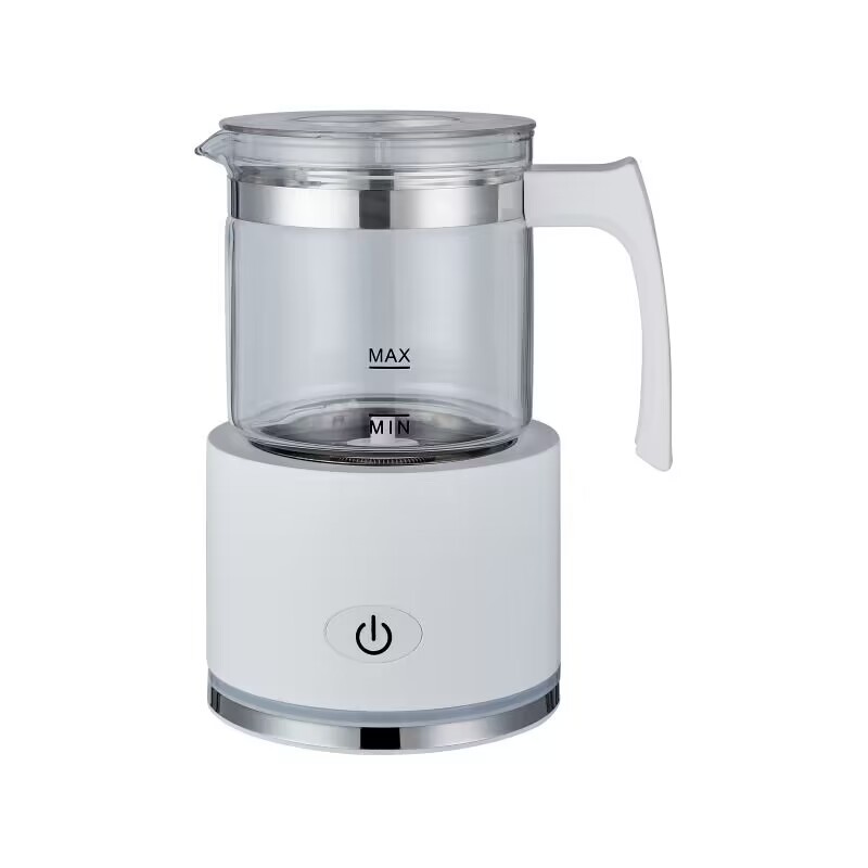 Suspensión magnética automática máquina de espuma de leche inteligente máquina de espuma de leche caliente y fría de doble golpe máquina de espuma de leche eléctrica dividida para el hogar calentador de leche