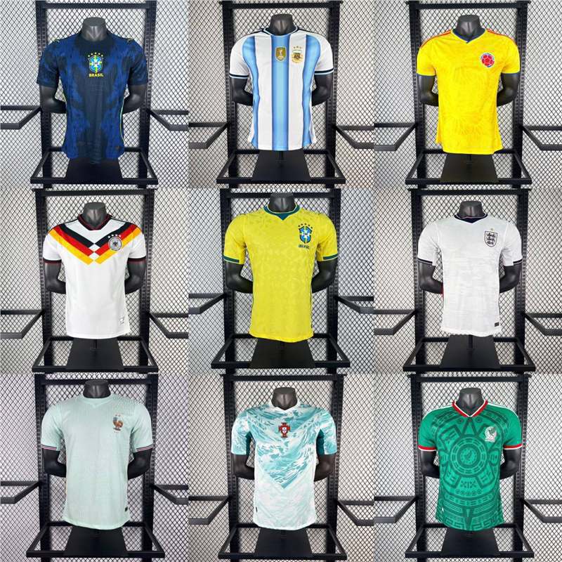 2026 United States-Canada-Mexico World Cup Player Version National Team Football Uniform Sports Short-Sleeved Top Argentina France Brazil