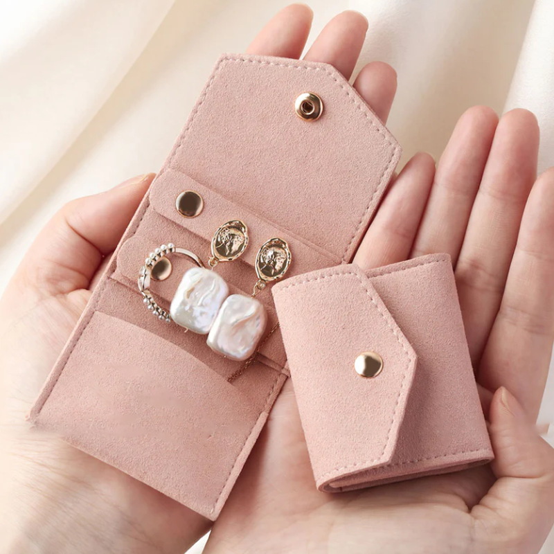 50g Weight Jewelry Packaging Bags Classification Daily Occasion Pu Leather Material Solid Color Pattern Casual Style Pu Leather Casual Daily Solid Color Jewelry Packaging Bags 4