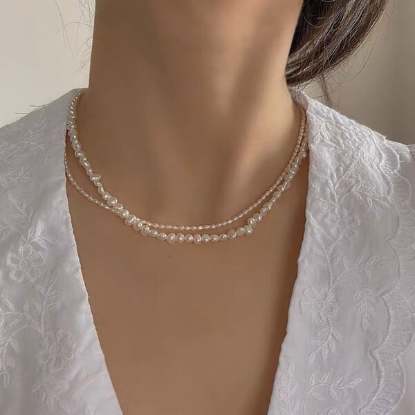Organic chain for key bag pearl