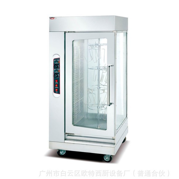 欧特厂家直销不锈钢商用立式旋转电热烤鸡炉烤鸭炉电烤肉炉OT-206