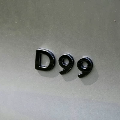 Car logo emblems, metal blackened sports
