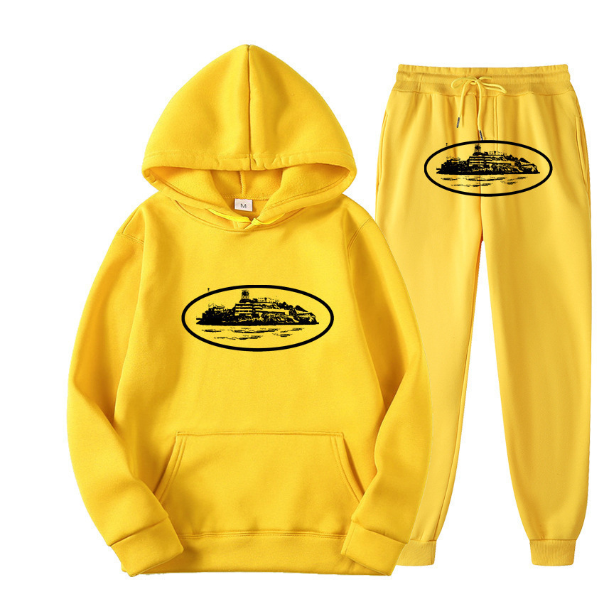 Cross-border trend street suelt sweater set Cortez blanco ropa deportiva para hombres y mujeres hip hop skateboarding set casual