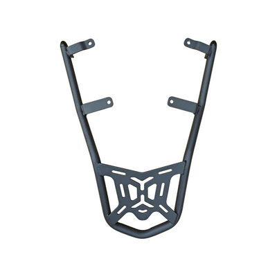 to Qianjiang QJ Hong 150ADV: Motorcycle bumper - black-carbon-steel-rear-tailstock-model-b