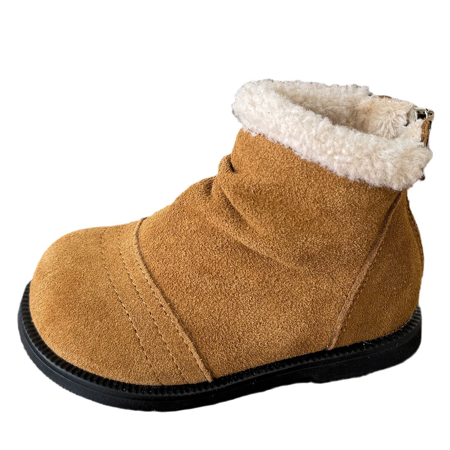 Martens, keep warm soft children's winter low boots, Korean style