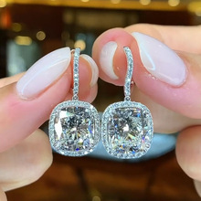 韩国进口几何耳环奢华闪钻耳饰时尚流行气质百搭厂家直销新款女