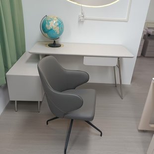 Household Desk Swivel Chair Office Desk Integrated Desk Solid Wood Telescopic Writing Desk Bookcase Combination Integrated Desk