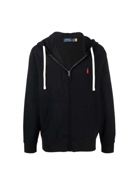 Cross-Border Rl Embroidered Logo Zipper Jacket Casual Fleece Sweatshirt Jacket Sports Casual Outdoor