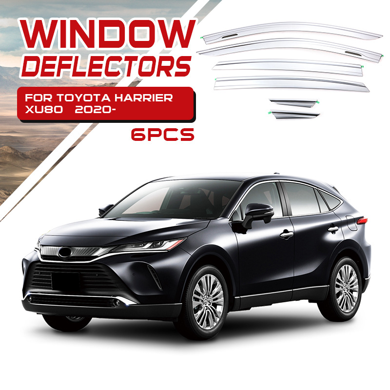 Tenxinrui es adecuado para Toyota lingfang weiling coche modificación cara frontal galvanoplastia ventana de ajuste lluvia protección ceja Accesorios