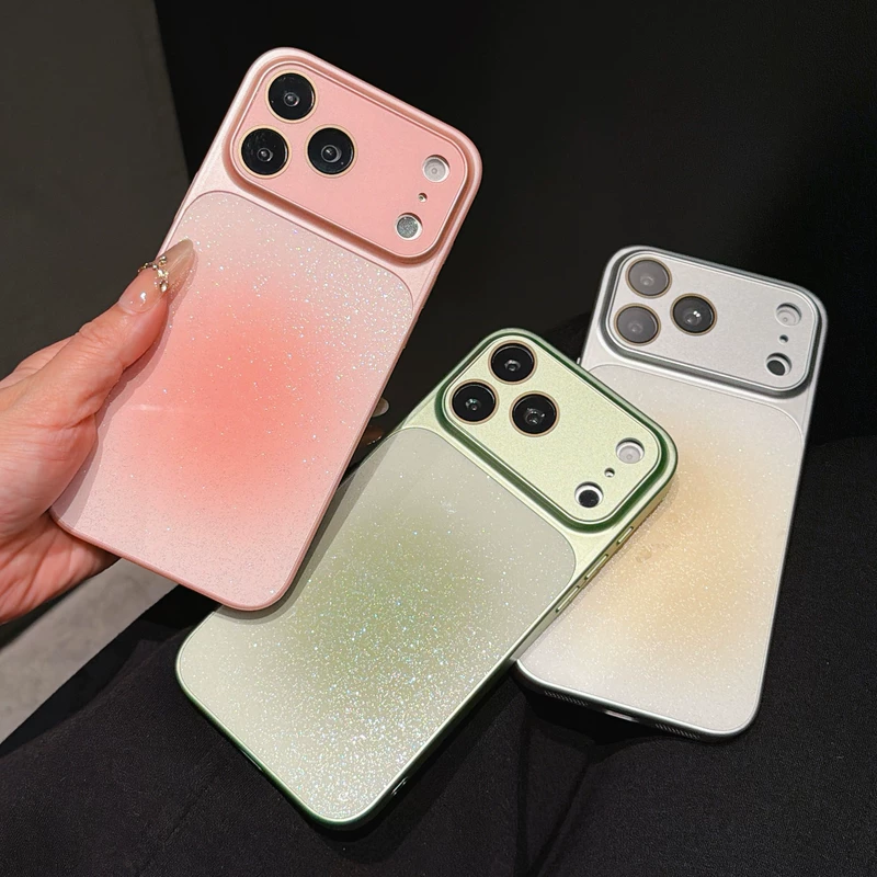 Чехол для iPhone 17 Pro Max с блёстками защита от ударов большой экран