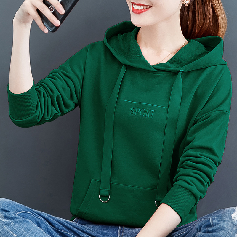 Sweater women 2022 New wave ins spring and autumn Thin section have cash less than that is registered in the accounts Loose Cotton Hooded Long sleeve jacket coat