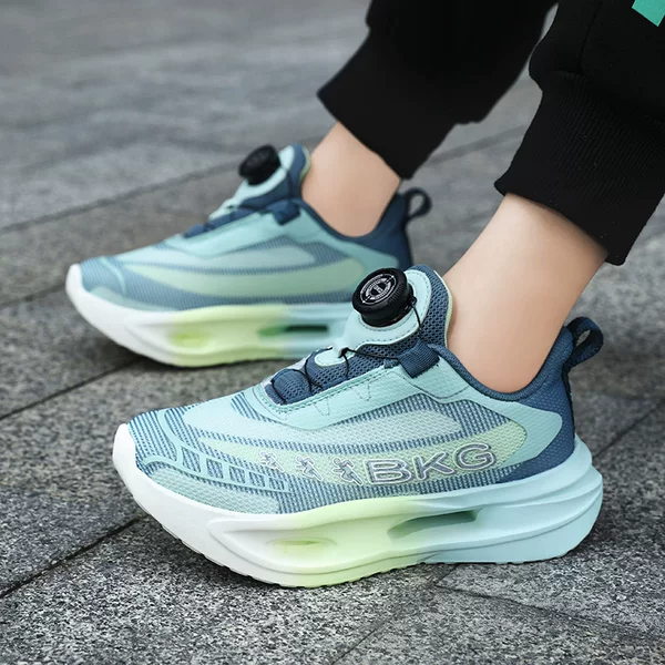 BKG Boys' Shoes 2025 Autumn Lightweight Sports Shoes Professional Running Shoes Girls' Student Elastic Shock-Absorbing Running Shoes