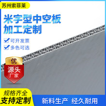 厂家供应塑料PP瓦楞板 加工定 制防潮蜂窝板批发塑料米字型中空板