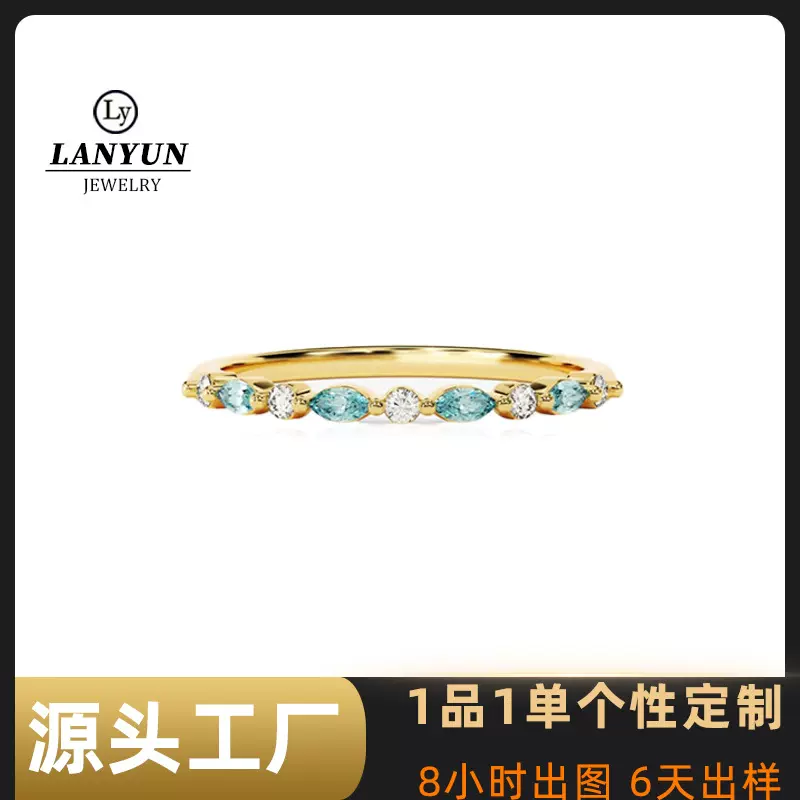 欧美热销新款单排水滴镶钻订婚结婚戒指环日韩气质轻奢高级感戒指