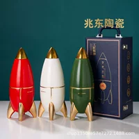 Цзиндэчжэнь керамическая бутылка вина 1.5kg бытовая бутылка вина мечта Qihang пустая бутылка банка для вина ракета украшения для бутылки вина