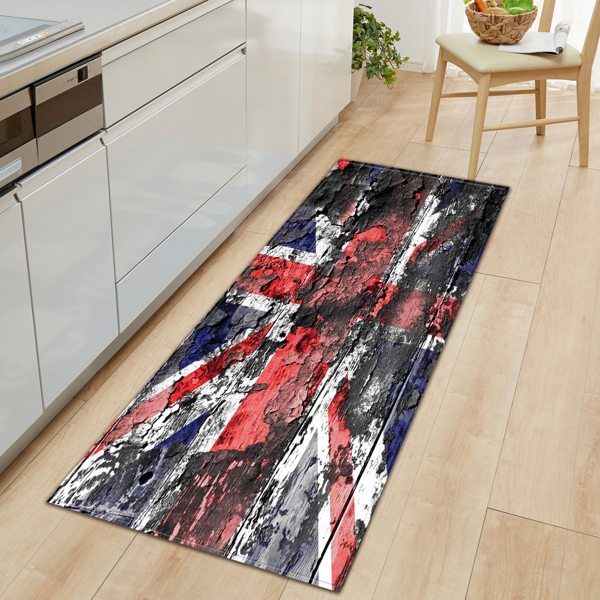 Venta caliente grano de madera puerta casa estera cocina tira absorbente baño antideslizante alfombra del piso sala de estar dormitorio alfombra 1