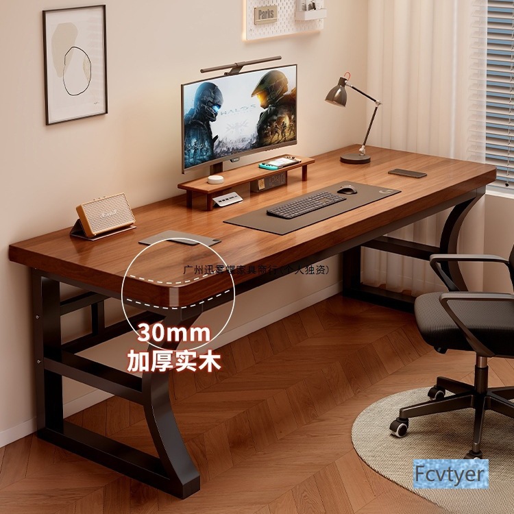 Bailuo Bedroom Desk New E-Sports Table Rectangular Sub-Computer Table Desktop Home Solid Wood Student Desk Now