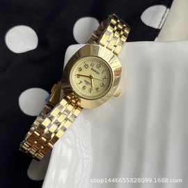 批发爆款钢带小众手表小香风轻奢指针式学生简约ins风女士石英表