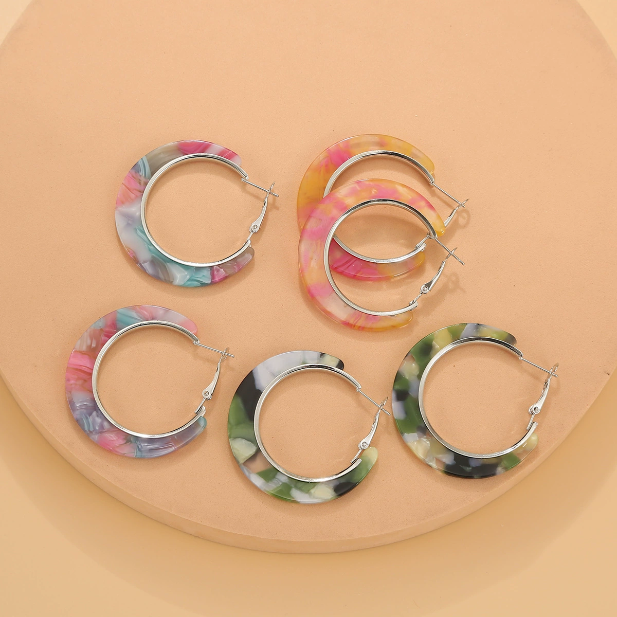 Geometric earrings, trend pack, European style, Amazon