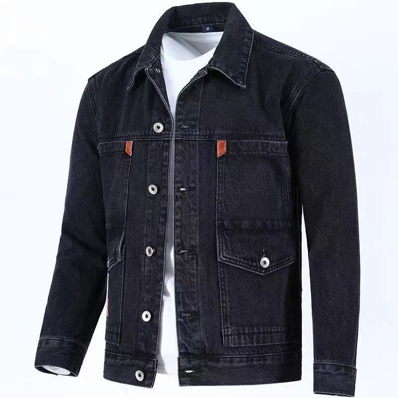 Kişi denim ceketi, yapon üslubu, casual iş geyimi