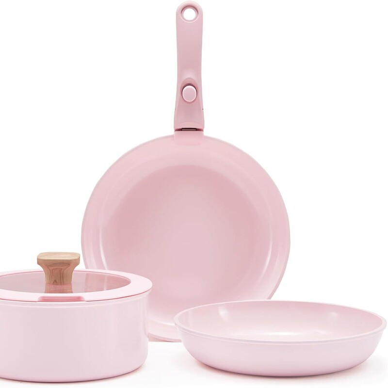 Blue Pots and Pans suit Detachable Handle Non-stick Ceramic Cookware suit Kitchen Cooking Oven Dishwasher Blue Pots and Pans suit Detachable Handle Non-stick Ceramic Cookware suit Kitchen Cooking Oven Dishwasher