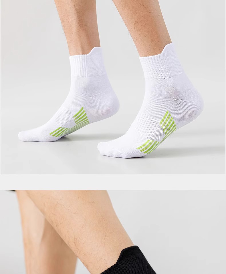 Calcetines deportivos de algodón para hombre transpirables_voghion.com