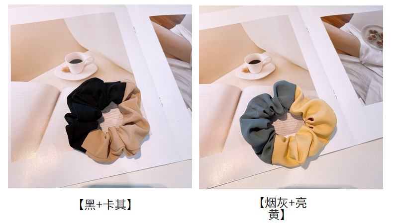 Korean Simple Color Matching Macaron Hair Scrunchies display picture 24