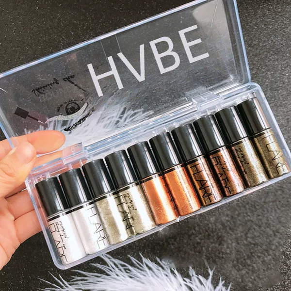 Pennifen Factory Direct Sales P5004 Liquid Eye Shadow Sequin Eye Shadow Liquid Monochrome Eye Shadow Cross-Border Exclusive Eye Shadow Palette
