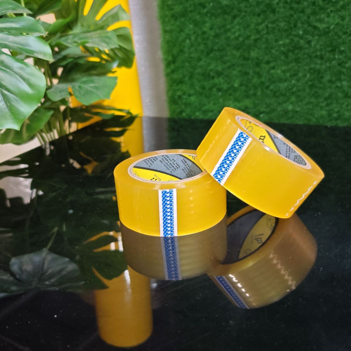 6cm de ancho grueso cinta adhesiva transparente expreso comercio electrónico paquete de alta viscosidad sellado caja de arroz amarillo factura le deseo un pedido explosivo